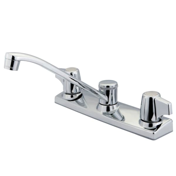 KB120 8" Centerset Kitchen Faucet, Polished Chrome